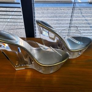 Clear Heels size 8N